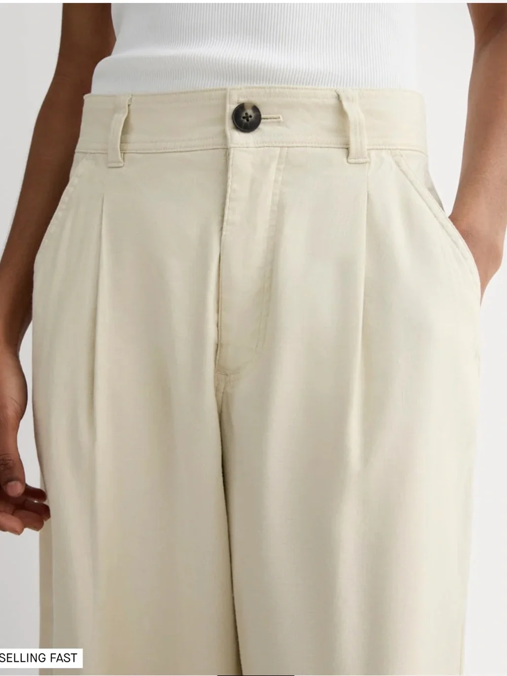 NWT Everlane THE EVERYWHERE PANT IN STRETCH LINEN Color Birch Size 16